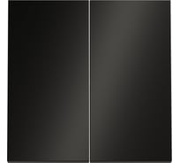 Клавиша для выключателя/переключателя двухклавишного Voltum S70 Metal антрацит VLSM000312
