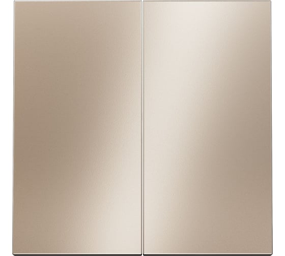 Клавиша для выключателя/переключателя двухклавишного Voltum S70 Metal платина VLSM000310