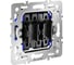 Механизм проходного переключателя двухклавишного Voltum S70 10А VLS0203M 1