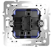 Механизм проходного переключателя одноклавишного Voltum S70 10А VLS0103M