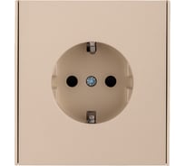 Механизм розетки KRANZ STRONG 1-м с заземлением, со шторками 16А шелк KR-78-0701-8