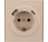 Розетка KRANZ STRONG одинарная, с заземлением, скрытая установка з/ш 16А с USB A+C быстрой зарядки 5В/3А шелк KR-78-0704-8 1