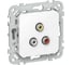 Розетка IEK FLITE RCA РАрса-ФлБ белый FI-R10-K01 1