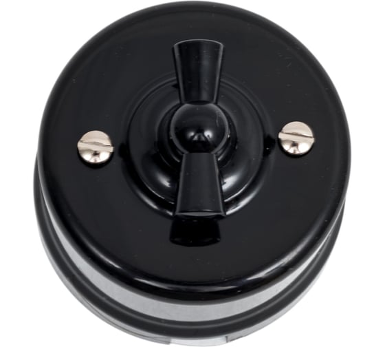 Переключатель BIRONI Пластик Черный 1-клавишный B1-201-23