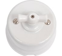 Переключатель BIRONI Лизетта Белый 1-клавишный B1-201-01