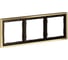 Рамка Voltum металлическая на 3 поста, S70 Metal латунь VLSM120309 2