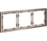 Рамка Voltum металлическая на 3 поста, S70 Metal платина VLSM120310 2