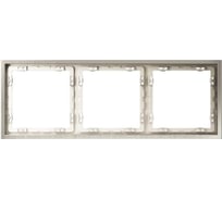 Рамка Voltum металлическая на 3 поста, S70 Metal никель VLSM120311