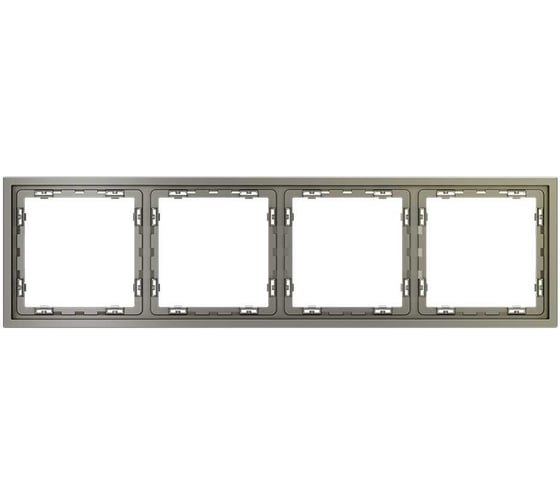 Рамка Voltum пластиковая S70 на 4 поста, шелк VLS100404