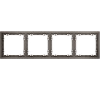 Рамка Voltum пластиковая S70 на 4 пост, капучино VLS100414