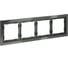 Рамка Voltum стеклянная S70 на 4 поста, титан, стекло VLS110406 2