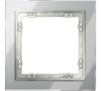 Рамка Voltum стеклянная S70 на 1 пост, сталь, стекло VLS110105