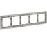 Рамка Voltum стеклянная S70 на 5 постов, шелк, стекло VLS110504 2