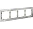 Рамка Voltum стеклянная S70 на 4 поста, сталь, стекло VLS110405 2