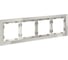 Рамка Voltum стеклянная S70 на 4 поста, кашемир, стекло VLS110403 2