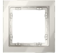 Рамка Voltum стеклянная S70 на 1 пост, кашемир, стекло VLS110103