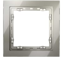 Рамка Voltum стеклянная S70 на 1 пост, шелк, стекло VLS110104