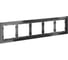 Рамка Voltum стеклянная S70 на 5 постов, графит, стекло VLS110507 2