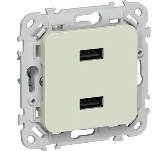 Розетка IEK FLITE USB A+A 3,1А РЮ-2-ФлП панг FI-U21-D31-K92