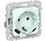 Розетка 1-местная с заземлением с защитными шторками IEK FLITE 16А с USB A+C 20Вт РСЮшс11-0-ФлХЛ холодный лед FI-R14-16-U22-020-K94 1