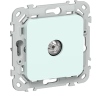 Розетка TV экранированная оконечная IEK FLITE тип M РТВм-1-1-1-ФлХЛ холодный лед FI-A13-O-K94
