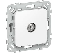 Розетка TV оконечная IEK FLITE тип F РТВф-1-1-1-ФлБ белый FI-A10-O-K01