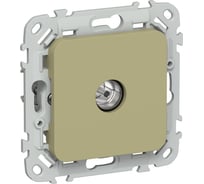 Розетка TV экранированная проходная IEK FLITE тип M РТВм-1-1-2-ФлО оливковый FI-A13-P-K26