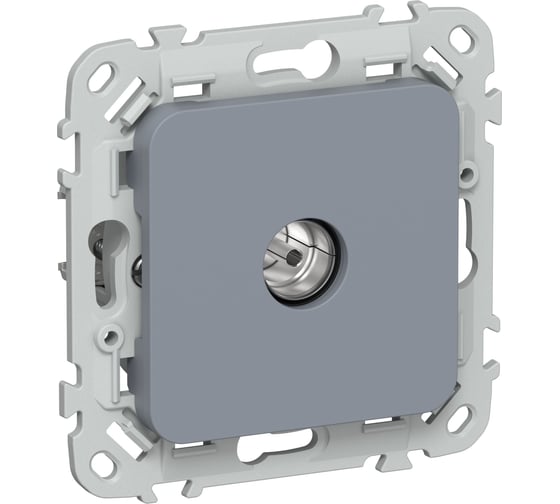Розетка TV экранированная проходная IEK FLITE тип M РТВм-1-1-2-ФлМ маренго FI-A13-P-K35