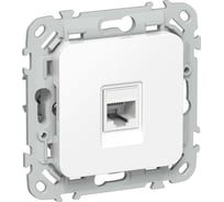 Розетка телефонная IEK FLITE RJ11 категория 3 РТ3-1-ФлБ белый FI-T10-K01