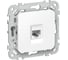 Розетка телефонная IEK FLITE RJ11 категория 3 РТ3-1-ФлБ белый FI-T10-K01 1