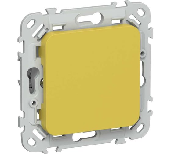 Заглушка с суппортом IEK FLITE ЗГ-ФлЖК желтый карри FI-PL10-K44
