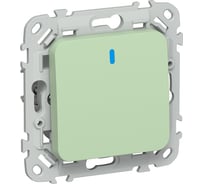 Выключатель 1-клавишный проходной с индикацией IEK FLITE 10А ВС61-1-1-ФлФ фисташковый FI-V12-1-10-1-K93
