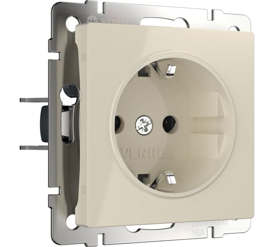 Розетка с заземлением Werkel W1171003 слоновая кость a067698 1