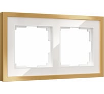 Рамка Werkel на 2 поста Baguette W0022853 (белый/золотистая латунь) a072283