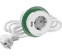 Розеточный блок (2к+з)+usb тип А Systeme Electric Unica System+ Белый SE INS44004