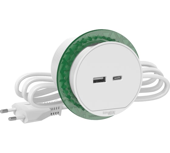 Розеточный блок usb тип А + тип С Systeme Electric Unica System+ Белый SE INS44008