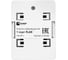 Розетка настенная EKF teracom cat.5e неэкранированная 1 порт rj-45 dual idc белая TRC-WBOX-1RJ45-5EUTP-WH 10