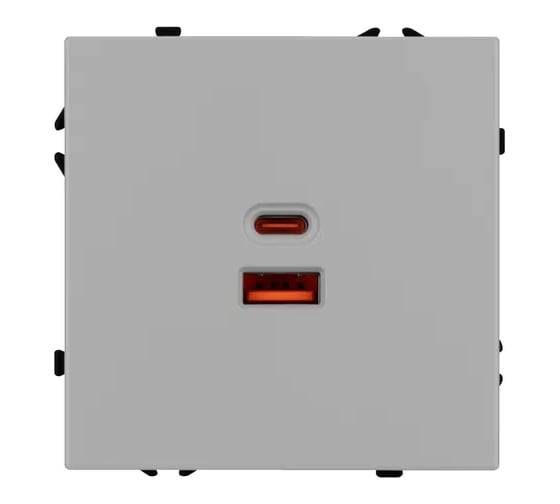 Розетка USB Arlight ARL NOBE тип A+C софт-тач никель SCT-MUAC-SFPL-FC-IS 1шт 059447(1)