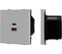 Розетка USB Arlight ARL NOBE тип A+C софт-тач никель SCT-MUAC-SFPL-FC-IS 1шт 059447(1) 3