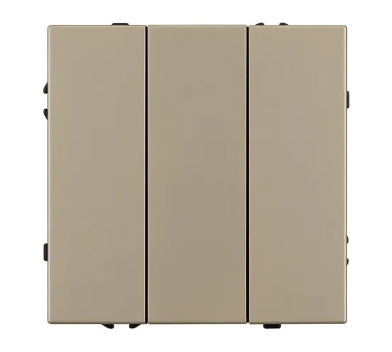 Выключатель 3 клавишный Arlight ARL NOBE софт-тач золотой песок SWT-MK03-SFPL-GD 1шт 061798(1)