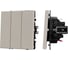 Выключатель 3 клавишный Arlight ARL NOBE софт-тач кашемир SWT-MK03-SFPL-CA 1шт 061797(1) 3