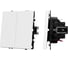Выключатель проходной 2 клавишный Arlight ARL NOBE софт-тач белый кварц SWT-MKP2-SFPL-WH 1шт 054242(1) 3