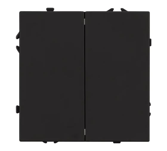 Выключатель 2 клавишный Arlight ARL NOBE софт-тач черный оникс SWT-MK02-SFPL-BK 1шт 054252(1)
