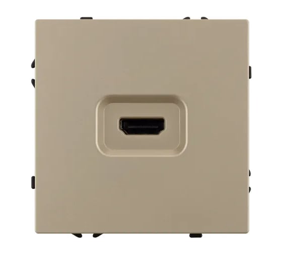 Розетка HDMI Arlight ARL NOBE софт-тач золотой песок SCT-MHD1-SFPL-GD 1шт 061843(1)