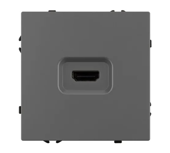 Розетка HDMI Arlight ARL NOBE софт-тач серый базальт SCT-MHD1-SFPL-GR 1шт 061844(1)