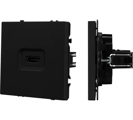 Розетка HDMI Arlight ARL NOBE софт-тач черный оникс SCT-MHD1-SFPL-BK 1шт 061841(1)