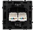 Розетка компьютерная Arlight ARL NOBE двойная софт-тач черный оникс SCT-MPC2-SFPL-BK  Arli 1шт 054313(1) 2