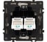 Розетка телефонная Arlight ARL NOBE двойная софт-тач белый кварц SCT-MTL2-SFPL-WH 1шт 054308(1) 2