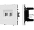Розетка телефонная Arlight ARL NOBE двойная софт-тач белый кварц SCT-MTL2-SFPL-WH 1шт 054308(1) 3