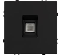 Розетка телефонная Arlight ARL NOBE софт-тач черный оникс SCT-MTL1-SFPL-BK 1шт 054301(1)
